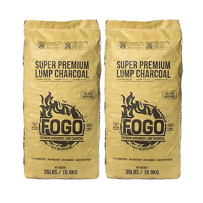 #ad FOGO Super Premium Oak Restaurant Natural Smoked Hardwood Large Lump Charcoal... $204.24