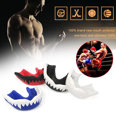 #ad #ad 1PC MMA Sport Boxing Mouth Guard Silicone Mouthpiece Teeth Protector Mouthguard $11.00