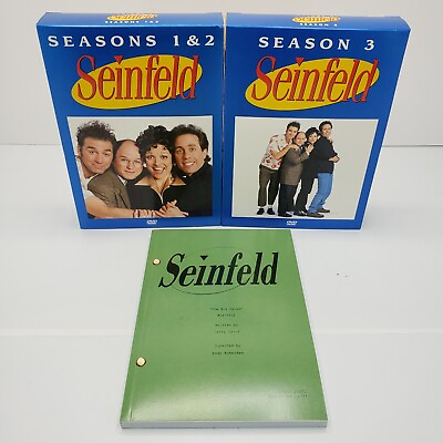 #ad Seinfeld Seasons 123 Collectors DVD set W quot;THE BIG SALADquot; Table Draft Script $10.00