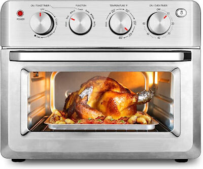 19QT Countertop Convection Toaster Oven Air Fryer Combo Rotisserie Rack US STOCK $75.99