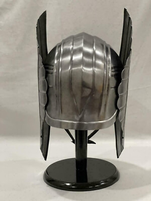 #ad Thor Helmet 18 Gauge Mild Steel Ragnarok Movie Helmet with Stand Avengers Helmet $96.80