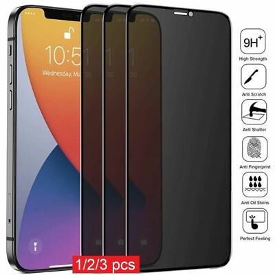 Anti Spy Screen Protector Private Tempered Glass For iPhone 11 12 13 14 14 Pro $6.50