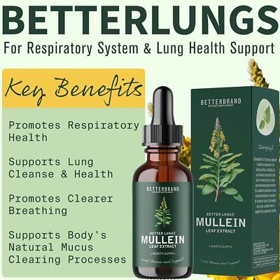 #ad #ad Mullein leaf drops lung purification healthy breathing for respiratory function $8.50