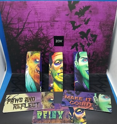 #ad ZOX 2019 LE Halloween Pack 3 Straps Cards and Artist Envelope RARE 🎃👻💀 $75.00