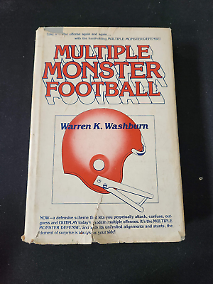 #ad Multiple Monster Football Warren K. Washburn 1981 HCDJ $20.00