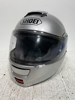 #ad Shoei Neotec 1 Silver Helmet Road Worn Size Small $249.99