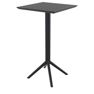 #ad Sky Square Folding Bar Table 24 inch Black $250.00