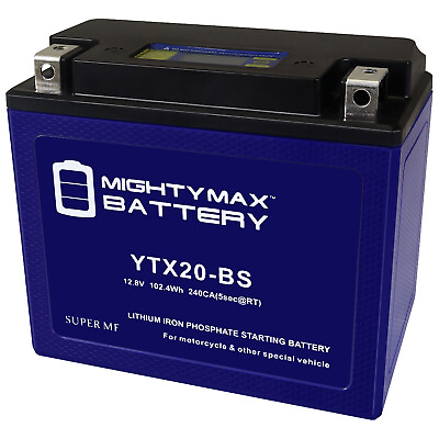 #ad Mighty Max YTX20 BS Lithium Battery compatible with Arctic Cat Prowler 2 Up 1995 $117.99