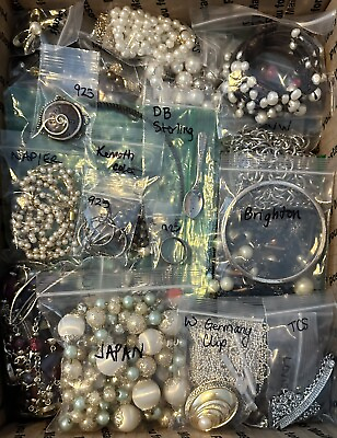 #ad #ad 10LB 170 Item Jewelry Mixed Lot Vintage Now All Wear Some Signed 4x 925 Item $105.00