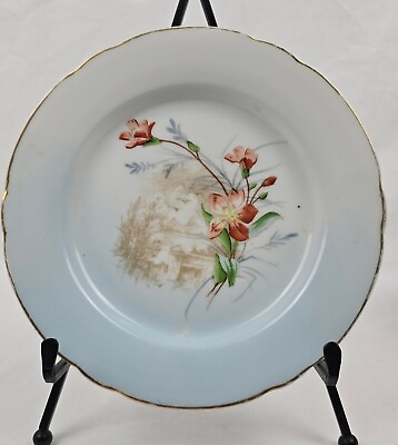 #ad Vintage Floral Fine China Salad Dessert Plate Imperial Karlsbad 8 Inch $18.00
