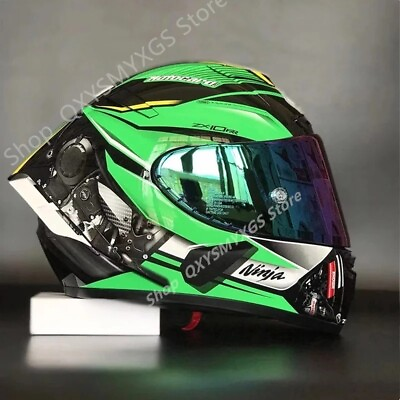#ad X14 Helmet Motorcycle Full Face Helmet Kawasak i ZX10R Marquez Motorbike Moto GP $197.99
