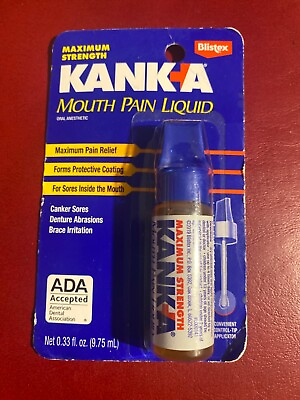 #ad #ad Kank A Professional Strength Mouth Pain Liquid 0.33oz $19.99