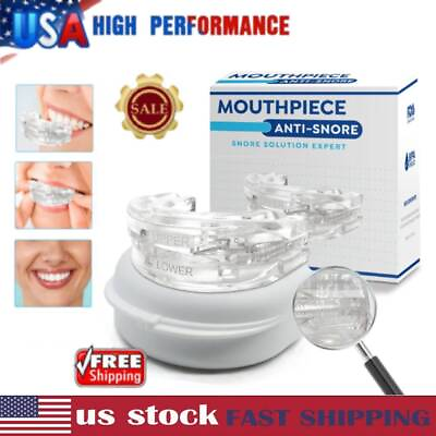 #ad New ANTI SNORING MOUTH GUARD Device Sleep Aide Adjustable Mouth Free Buds AU✅✅ $1.99