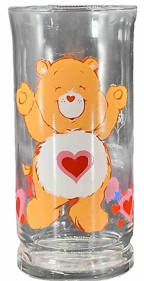 #ad #ad Care Bears Tenderheart Bear Glass Pizza Hut Limited Edition Collector Vtg 1983 $19.99
