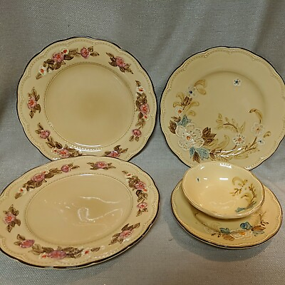 Four Franciscan Pottery Plates 3 Dinner amp; 1 Salad and 1 Small Bowl $50.00