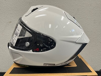 #ad Shoei X Fifteen Full Face Street Motorcycle Helmet Gloss White Large X 15 LRG $799.99