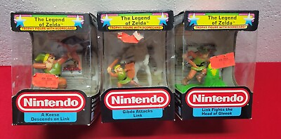 #ad Lot of 3 New Nintendo The Legend of Zelda Trophy Figure Link Gleeok Gibdo Keess $195.49