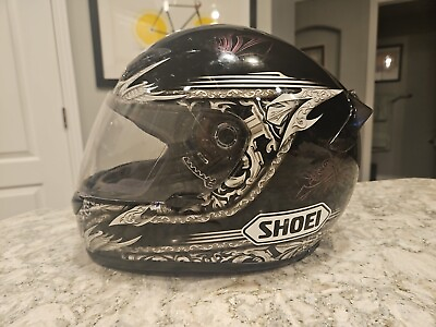 #ad Shoei RF 1000 Motorcyle Helmet Black Size XL Dot Approved $100.00