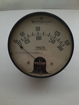 #ad Westinghouse Electric and Manufacturing Co. Voltage Gauge Gage $199.99