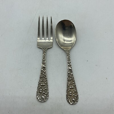 #ad Stieff Rose Child Baby For amp; Spoon Sterling $79.99