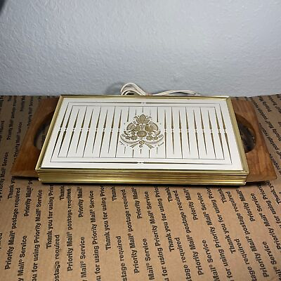 Vintage Georges Briard Electric Food Warmer Tray Hot Butler Automatic Sonata Pat $31.20