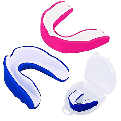 #ad 2 Pack Sports Mouth Guard for Kids and Youth Mouth Protection Athletic Mout... $16.83