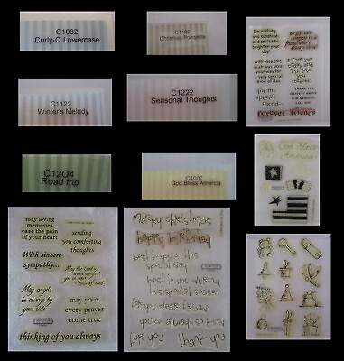 #ad CLOSE TO MY HEART CTMH C quot;Cquot; SERIES Stamp Sets You Pick the One You Want #1 $11.94