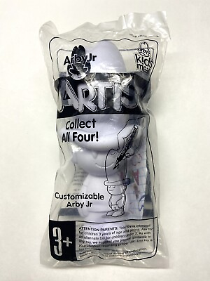#ad Rare Arby#x27;s Fast Food Kids Meal Toys 2013 Artist Customizable Arby Jr $40.00