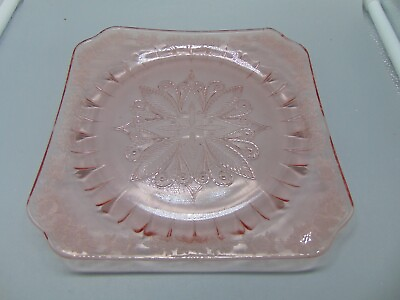 #ad #ad Jeannette Adam Pink Depression Glass Lunch Salad Plate s $21.99