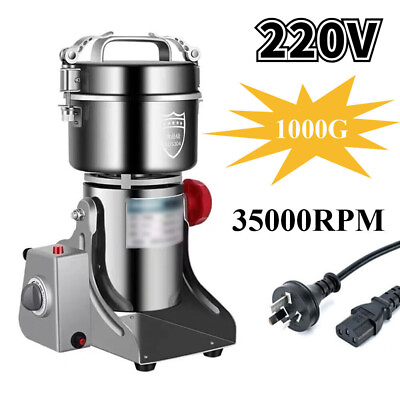 1000G Dry Food Electric Grinder Machine Grains Spices Herb Mill Cereal Grinding AU $269.97