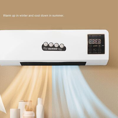 #ad Compact Air Conditioner Heater Wall Mounted Air Conditioning Hot Warmer Fan EU $169.84