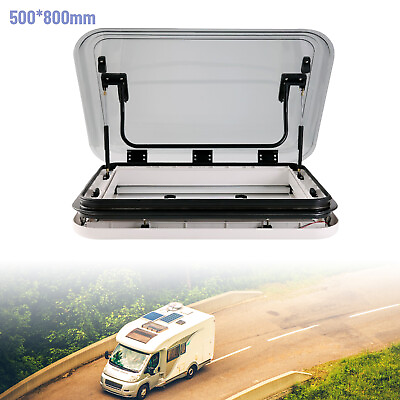 #ad #ad 800*500mm RV Caravan Roof Hatch Window Skylight Sunroof Vent Mouth w LED Light $529.01