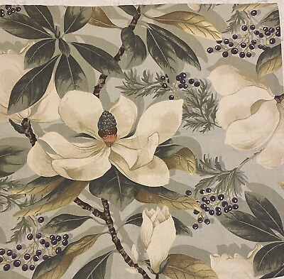 Set 2 Pottery Barn Magnolia Berries 24” Pillow Covers Linen Cotton NOS $49.99