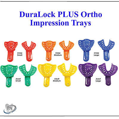 #ad Dental Ortho Impression Trays Perforated Disposable for Pedo Child Adult 12 Bag $9.99