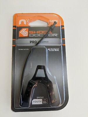 Shock Doctor Pro Strapped YOUTH Mouth Guard Smoke Ages 10 amp; Under NEW IN BOX $8.95
