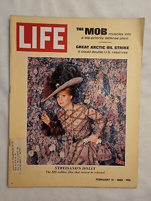 #ad #ad 1969 February 14 LIFE Magazine Streisand#x27;s Dolly Great Artic Oil Strike MH191 $22.39