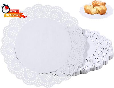 #ad 100 Pieces Paper Doilies 12 Inch Doilies for Food Disposable Lace Paper Doilie $12.98