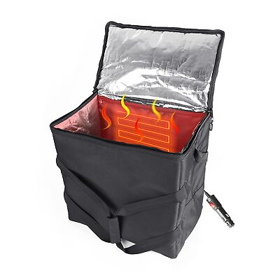 #ad Insulated Heated Delivery Bag with Handle Portable Microwave Food Warmer Collaps $60.07