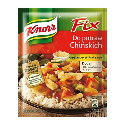 Knorr Fix Przyprawa Do Potraw Chinskich Chinese Food Seasoning 39g Bag 3 Pack $9.95