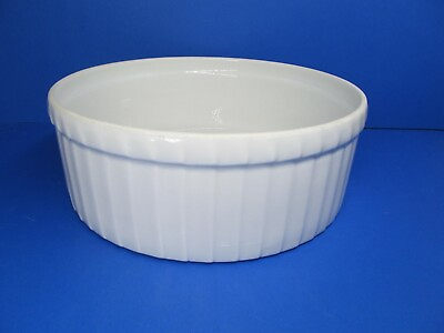 #ad #ad Shafford Maison Buffet France 8quot;x3quot; White Porcelain Baking Dish VGC $17.99
