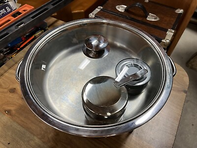#ad Round Chafing Dish 5 Quart Bakers and Chefs Restaurant Quality $50.00