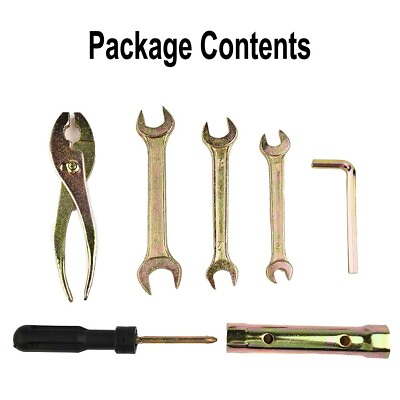 7Pcs Spanner Motorcycle Kit Aluminum Spark plug Wrench With storage bag $24.18