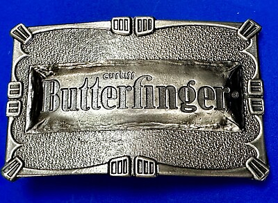 #ad Curtis Butterfinger Food Candy Bar Belt Buckle by Lewis Buckles Chicago $43.50