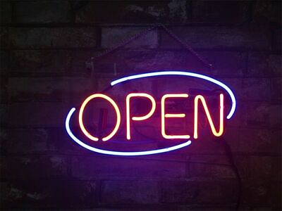 #ad Pizza Bar Coffee Open Shop Store Cafe Acrylic 14quot; Neon Light Sign Lamp Pub Club $64.99