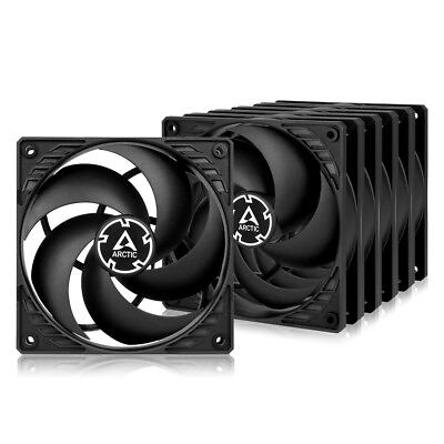#ad ARCTIC P12 PWM PST Black 5 Pack 120 mm Case Fan PWM Sharing Technology PST PC $32.59