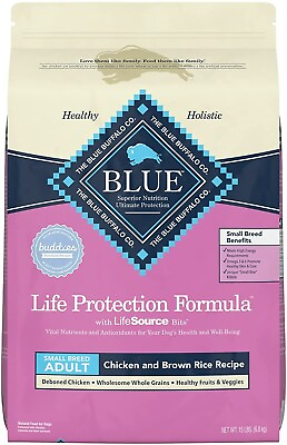 Blue Buffalo Life Protection Natural Formula Dry Dog Food for Small Breed 15lb $35.95