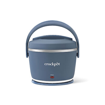#ad Crockpot Electric Lunch Box Portable Food Warmer 20 Ounce Faded Blue $39.89