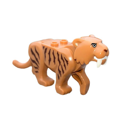#ad #ad LEGO Saber Toothed Tiger Minifigure City Artic 60193 60196 CITY CMF CUSTOM $5.99