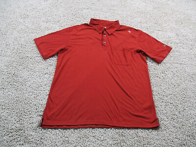 #ad Stio Polo Shirt Mens XL Red Dri Release Fresh Guard Short Sleeve Outdoor $14.98