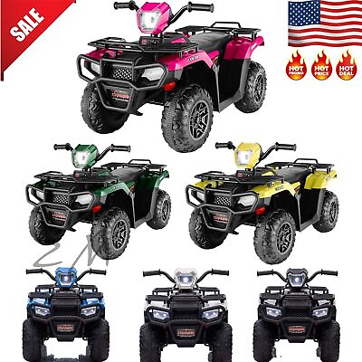 12V Quard ATV Power Wheel Ride On Electric Cars for Kids 3 6 Years Old 2 Speeds $89.99